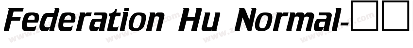 Federation Hu Normal字体转换